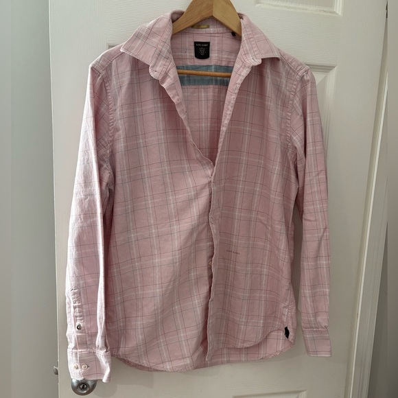 Rare Rabbit pastel men’s foley size m light pink cotton full sleeve shirt - Picture 1 of 16